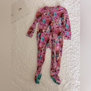 Posh Peanut x Disney 6-9 months baby girl footie zippy the little mermaid